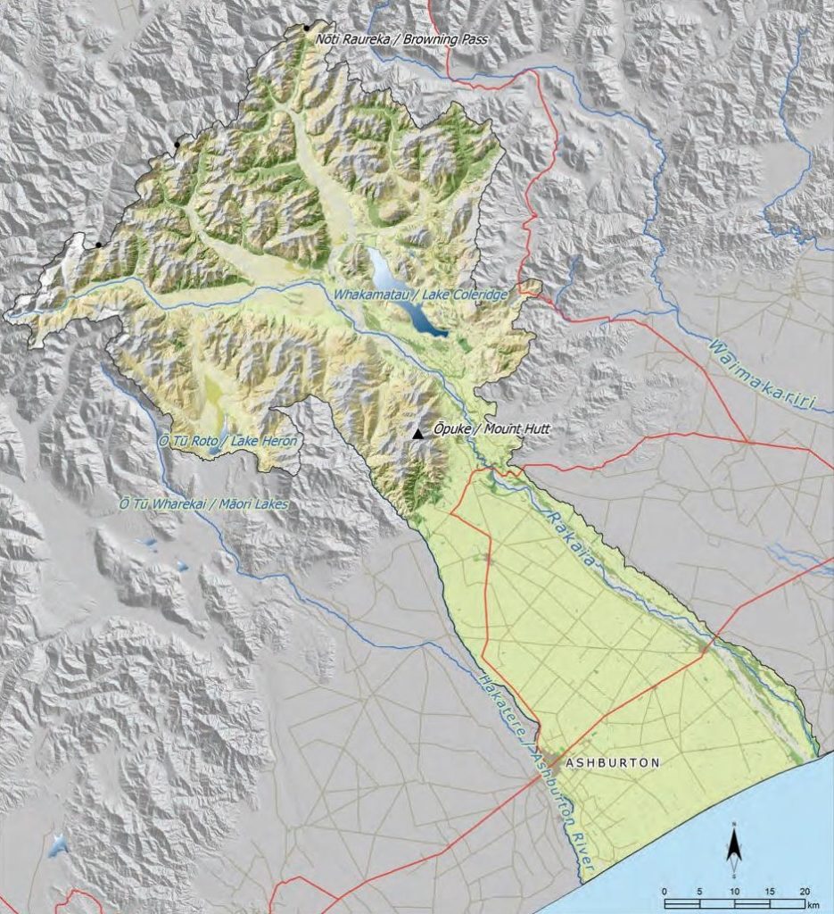 Map 24 Rakaia and Hakatere catchment