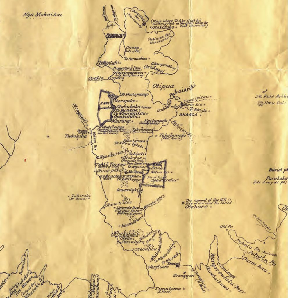 Map 18 Akaroa harbour