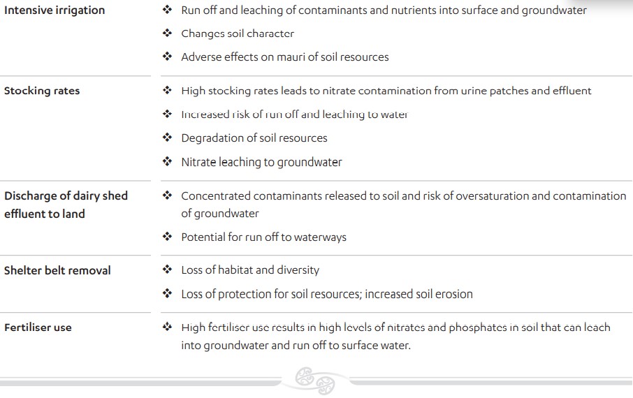 Environmental and cultural costs of irrigation in Canterbury